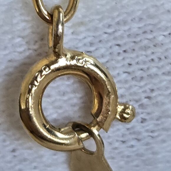 Vintage Carved Nephrite Jade Animal Pendant Necklace 1/20 12K Gold Filled Chain - Picture 9 of 16